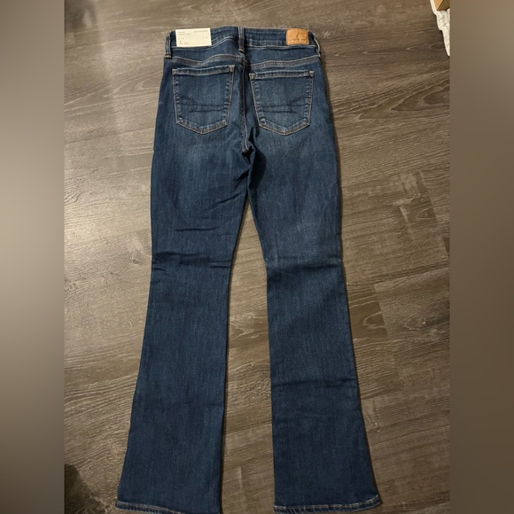 American Eagle Outfitters Dark Blue Flare Jeans - Picture 4 of 4